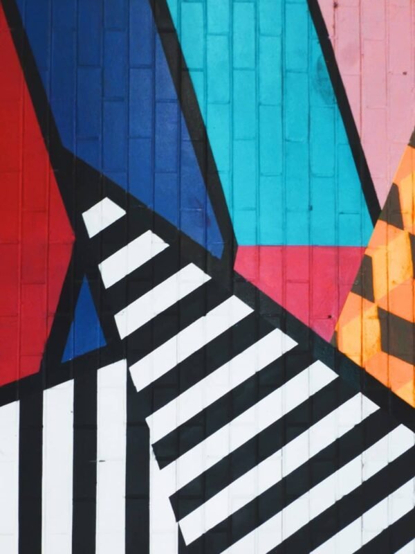Abstract wall street art