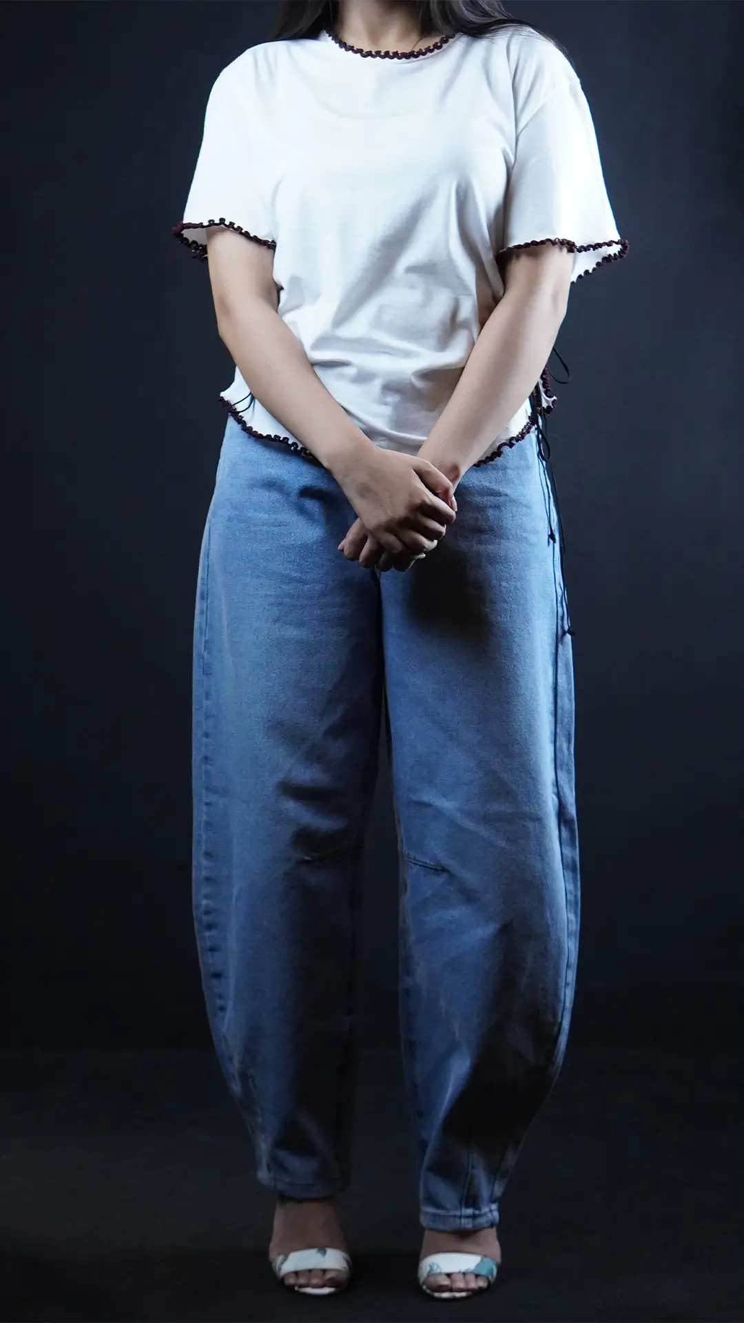Light Wash Barrel Denim Jeans